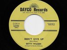 Betty Wilson - Don't Give Up / Anything To Please My Man (Soul, 45) 2109