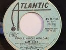 Northern Soul Original - Sam Dees - Fragile Handle With Care - Promotional Copy