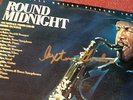 ROUND MIDNIGHT SOUNDTRACK LP SIGNED AUTOGRAPHED BY DEXTER GORDON VG+