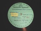 BBC radio transcription disc March 1939 