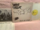 MINOR THREAT LP Out Of Step DISHCORD original GREY BACK insert Nice Copy