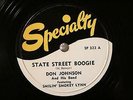 50'S JUMP BLUES DON JOHNSON State Street Boogie SPECIALTY 323 Appears unplayed