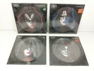 4 Original Vintage KISS Solo Album Picture Disc Vinyl Records LP Casablanca 1978