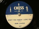 50'S SWAMP BOBBY CHARLES Why Did You Leave/Don't You Know I Love You CHESS 1617