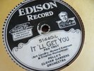 Edison Diamond Disc Hot Dance Polla,s Clover Gardens Orch. It'll Get You 78rpm E
