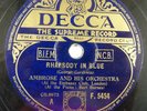 78 rpm AMBROSE rhapsody in blue  DECCA F. 5454
