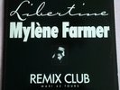 MAXI 45 TOURS MYLENE FARMER - LIBERTINE - REMIXE CLUB (1986)