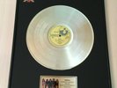 Deep Purple - Fireball Gold Vinyl Record + metal plaques in black frame