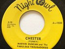 SOUL FUNK Marvin Duncan & The Fabulous Troubadores CHESTER (FUNKY) Night Owl 45