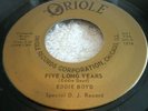 006...BLUES PROMO 45...EDDIE BOYD...FIVE LONG YEARS...ORIOLE 1317...STRONG VG++