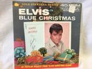 ELVIS PRESLEY RECORD - 45 RPM - BLUE CHRISTMAS - WOODEN HEART