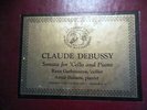RAYA GARBOUSOVA Cello Artur BALSAM Piano Debussy SONATA CONCERT HALL Limited Ed