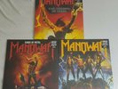 Manowar KINGS OF METAL Fighting the World TRIUMPH OF STEEL Green Limited to 200