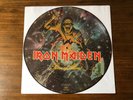 IRON MAIDEN PEACE OF MIND PICTURE DISC WITH PLASTIC SLEEVE & HYPE STICKER   1983
