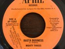 MIGHTY THREES rasta business / sata APRIL heavy roots LISTEN