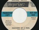 MAVIS RIVERS Footsteps Of A Fool REPRISE Popcorn Jazz R&B Soul 45 Hear