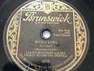 78 RPM  JAZZ  Brunswick 4970: Lloyd Huntley Isle O' Blues Orchestra - 1930