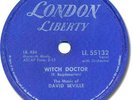 DAVID SEVILLE Pop Rock 78 RPM Record. Witch Doctor