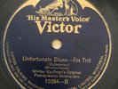 “UNFORTUNATE BLUES” Whitey Kaufman 78 rpm [1924] HMV 19384