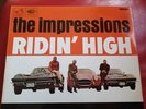 THE IMPRESSIONS   RIDIN' HIGH  1966 UK 1st HMV LP CURTIS MAYFIELD