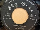 THE WAILERS LOVE & AFFECTION / TEENAGER IN LOVE OG UK SKA BEAT 7
