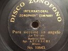 Anceschi 7'' Disco Zonofono 10643 - Zonophone 78 rpm record Baritono La traviata