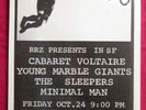 *Genuine* CABARET VOLTAIRE Young Marble Giants SLEEPERS Minimal Man POSTER 1980