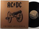 AC/DC For Those About To Rock We Salute You ATLANTIC LP VG++ gatefold  