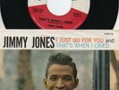 Jimmy Jones   I Just Go For You  Picture Sleeve and 45 On Cub  VG++