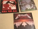 Metallica kill em all, Master Of Puppets, And Creeping Death Vinyl Records