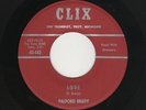Midwest Bopper PALFORD BRADY L-O-V-E/When You're Gone CLIX 145 VG++ HEAR BOTH