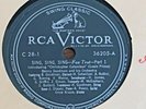 78 RPM Victor Record 36205 Sing, Sing, Sing - Parts 1 & 2 Benny Goodman 1937