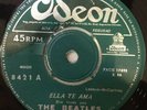 THE BEATLES-CHILE ORIGINAL SINGLE  ODEON DARK GREEN LABELS 45 RPM SHE LOVES YOU