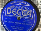 Decca 7343 Bumble Bee Slim I'SE GONNA BREAKEM DOWN E 1937' Skiffle Blues 78 rpm