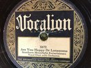Vocalion 5372 Southern Moonlight Entertainers KNOXVILLE 1929 E- to E/E- 78 rpm
