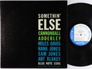 Cannonball Adderley - Somethin' Else LP - Blue Note Mono DG RVG Ear W 63rd VG+