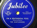 Marylanders DOO WOP Jubilee78 I'm A Sentimental Fool / Sittin By The River VG++
