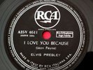 ELVIS PRESLEY (78 RPM - ITALY) A25V 0511 - I LOVE YOU BECAUSE - TOP-RARE 1956