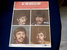 BEATLES  ALL YOU NEED IS LOVE  EXCELLENT SHAPE  SHEET MUSIC   COLLECTABLES