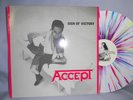 ACCEPT RARE MULTICOLOR LP LIVE SIGN OF VICTORY