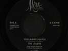 LEAVES: Too Many People / Love Minus Zero 45 Rock & Pop