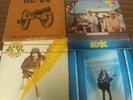 4 AC/DC Vinyl Records - VG+ FOR THOSE ABOUT TO ROCK HIGH VOLTAGE CLASSIC ROCK