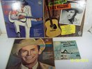 VINTAGE VINYL HANK WILLIAMS (3) LP ALBUMS 33 RPM / 1- 45 RPM MGM  GROUP TWO  LOT