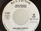 Garage PROMO 45 Mark Markham and His Jesters Marlboro Country on RCA HEAR M-