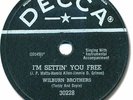 WILBURN BROTHERS Country Bopper 78 RPM Record. I'm Settin' You Free