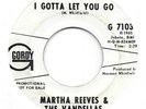 MARTHA REEVES & THE VANDELLAS I Gotta Let You Go PROMO northern soul 45 HEAR