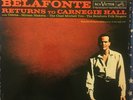 BELAFONTE Returns to Carnegie Hall 2-LP RCA Living Stereo 1960 Original - NM