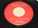 BILL ALLEN & BACK BEATS 45: Please Give Me Something IMPERIAL ’58 Rockabilly
