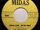  Soul 45 - Compliments -  Beware, Beware - Mint- 