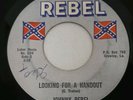 Johnny Rebel Kajun Looking for Handout 45 Vtg 60s Record 1966 Pee Wee Cajun Reb